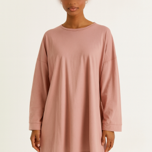TUNIQUE Vieux Rose en Coton