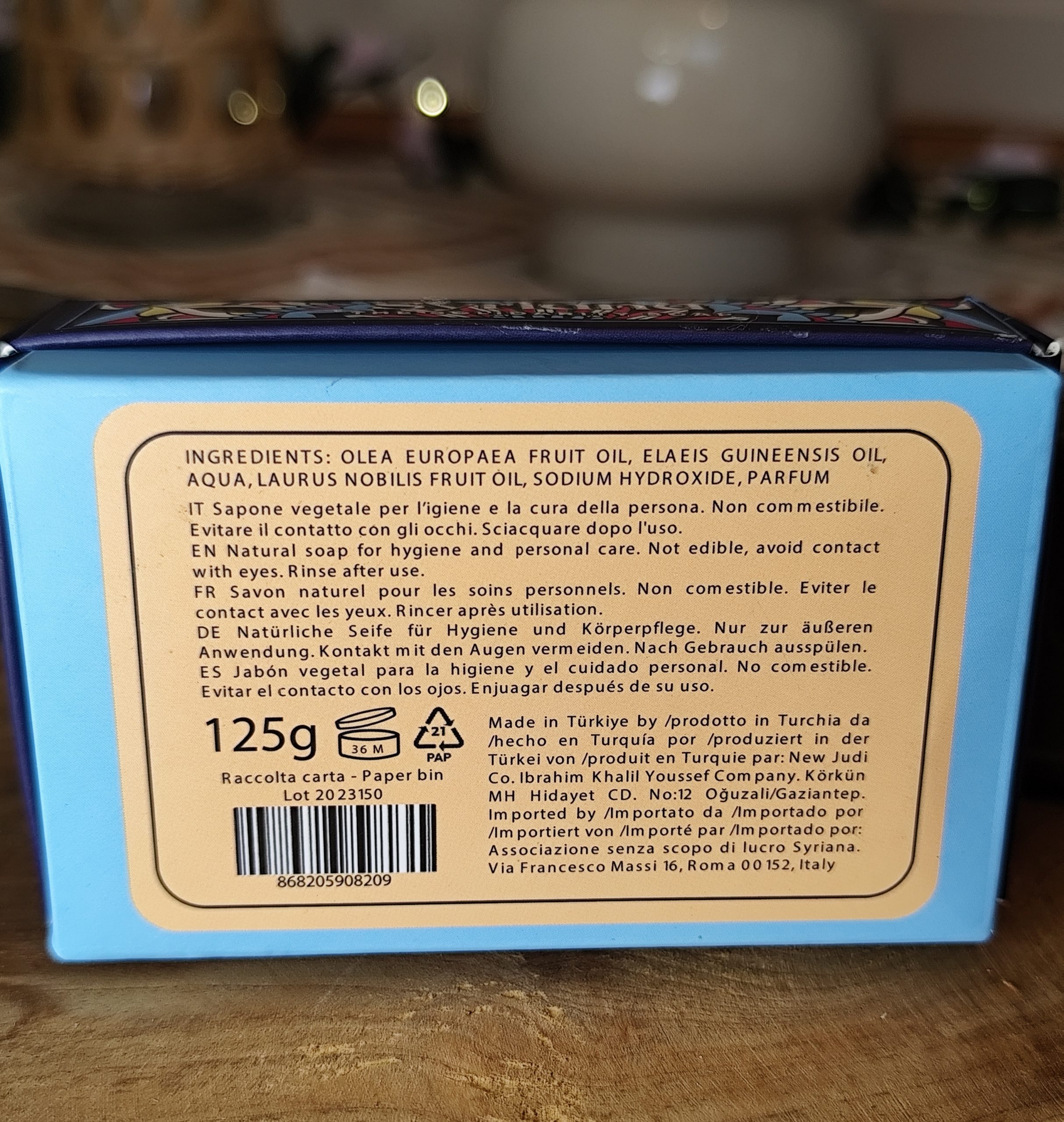 Savon d'Alep parfumé au Musc noir – Image 3