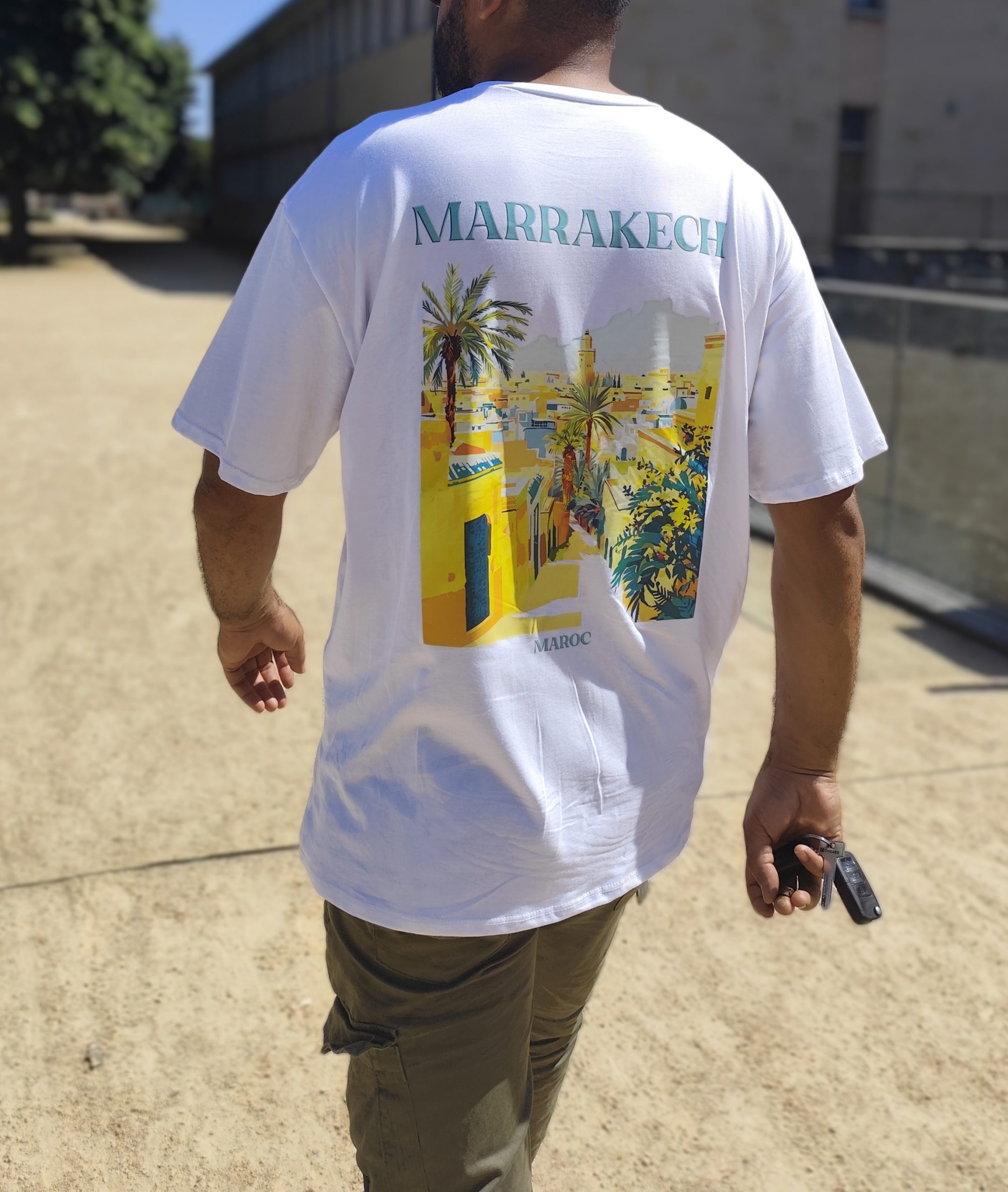 T-shirt Mixte Oversize "Marrakech" – Explosion de couleurs – Image 3