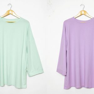 DUO de Tuniques Incontournables - Vert clair & Lilas
