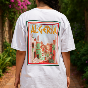 T-shirt Oversize "Algeria" – Édition Artistique