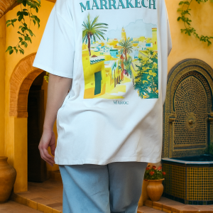 T-shirt Mixte Oversize "Marrakech" – Explosion de couleurs