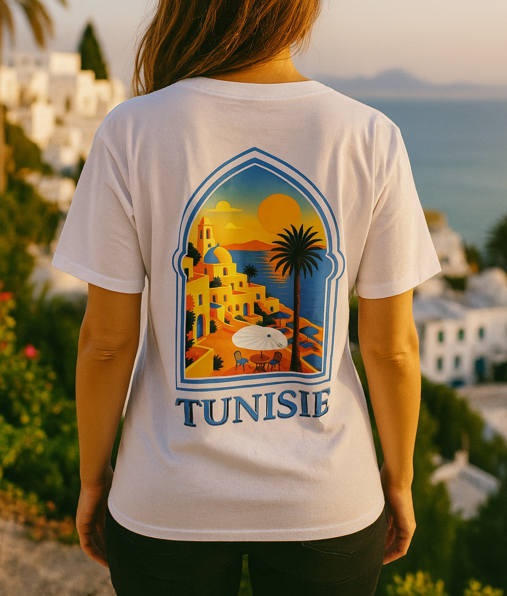 T-shirt TUNISIE - Évasion et Douceur