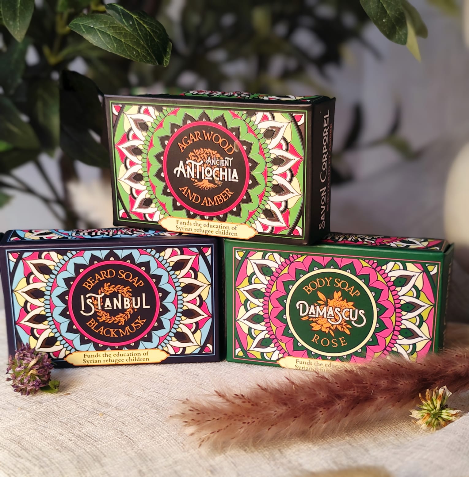 Pack découverte 3 savons d'Alep parfumés