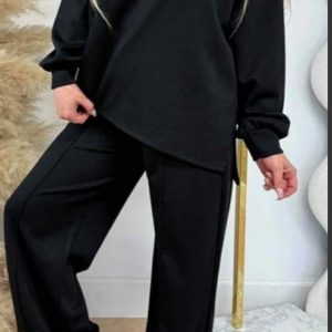 Ensemble noir casual chic femme