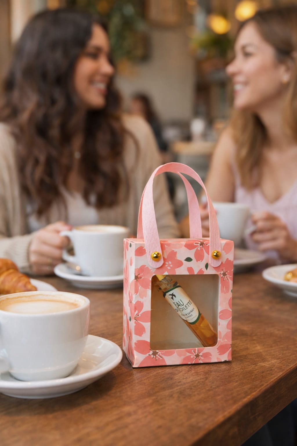 saccadeaufleurifenetre Sac Cadeau Fleuri à Fenêtre